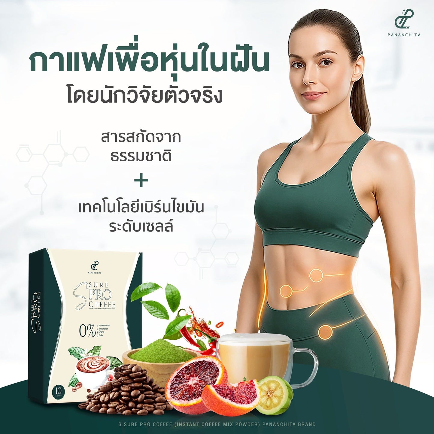 Pananchita S Sure Pro Coffee β Instant Coffee Mix Powder (0% Sugar, Fat-Free)
